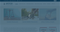 Desktop Screenshot of justicija.eu